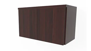 Desk Hutches PBD Furniture 36in Wall Mount Storage Unit with 2 Laminate Doors