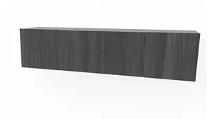 Desk Hutches PBD Furniture 72in Wall Mount Hutch Storage Unit with 4 Laminate Doors