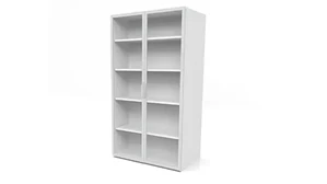 Tall Storage Cabinets PBD Furniture 65-1/2in H Frosted Glass Door Storage Cabinet
