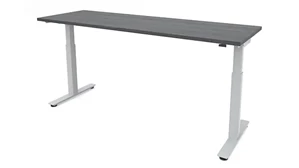 Standing Desks - Electronically Adjustable PBD Furniture 48in x 24in Dual Motor 2 Stage Adjustable Height Sit to Stand Desk