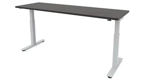 Standing Desks - Electronically Adjustable PBD Furniture 6ft x 24in Dual Motor 2 Stage Adjustable Height Sit to Stand Desk