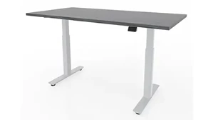 Standing Desks - Electronically Adjustable PBD Furniture 48in x 30in Dual Motor 3 Stage Adjustable Height Sit to Stand Desk