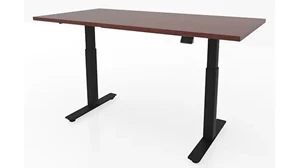 Standing Desks - Electronically Adjustable PBD Furniture 48in x 30in Dual Motor 3 Stage Adjustable Height Sit to Stand Desk