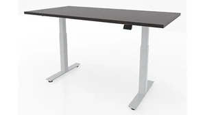 Standing Desks - Electronically Adjustable PBD Furniture 48in x 30in Dual Motor 3 Stage Adjustable Height Sit to Stand Desk