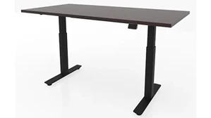 Standing Desks - Electronically Adjustable PBD Furniture 48in x 30in Dual Motor 3 Stage Adjustable Height Sit to Stand Desk