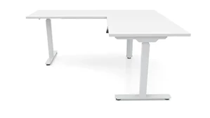 Standing Desks - Electronically Adjustable PBD Furniture 60in x 6ft  Corner Electronic Adjustable Height Sit-to-Stand L-Desk