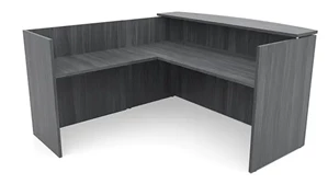 Reception Desks - L Shaped PBD Furniture 72in x 72in L-Shaped Reception Desk Only with Laminate Transaction Counter