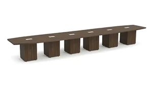 Conference Tables Performance Bush Furniture 26ft Boat Shape Cube Base Conference Table