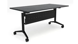 Training Tables PBD Furniture 60in x 30in Flip Top Nesting Table with Modesty Panel