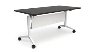 Training Tables PBD Furniture 60in x 30in Flip Top Nesting Table with Modesty Panel