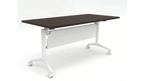 Training Tables PBD Furniture Flip-Top Nesting Table 6ft x 24in with Modesty Panel
