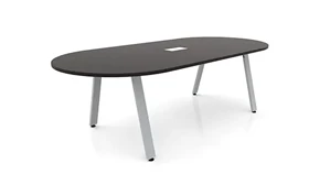Conference Tables PBD Furniture 8ft Racetrack Conference Table with Metal A-Legs