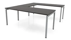 U Shaped Desk Shells PBD Furniture 60in x 96in OnTask U-Desk 