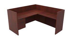 Workstations PBD Furniture Single Person Workstation - Single Hanging Pedestal