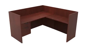 Workstations PBD Furniture Single Person Workstation - Single Hanging Pedestal