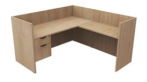 Workstations PBD Furniture Single Person Workstation - Single Hanging Pedestal