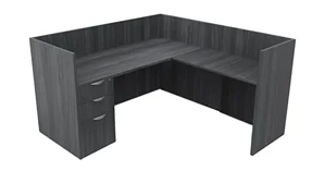 Workstations PBD Furniture Single Person Workstation - Single Pedestal