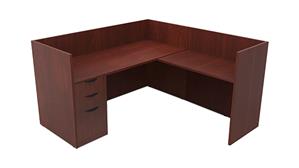 Workstations PBD Furniture Single Person Workstation - Single Pedestal