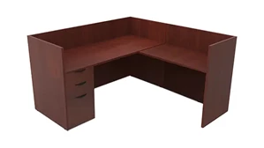 Workstations PBD Furniture Single Person Workstation - Single Pedestal