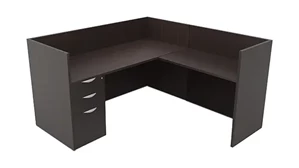 Workstations PBD Furniture Single Person Workstation - Single Pedestal