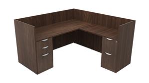 Workstations PBD Furniture Single Person Workstation - Double Pedestal