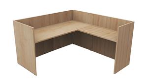 Workstations PBD Furniture Single Person Workstation Desk Shell Only
