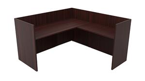Workstations PBD Furniture Single Person Workstation Desk Shell Only