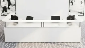 Reception Desks - U Shaped PBD Furniture U-Desk Reception Desk 144in W x 72in D with 3 Drawers