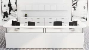 Reception Desks - U Shaped PBD Furniture U-Desk Reception Desk 144in W x 72in D with 3 Drawers