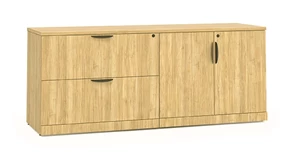 Combo Credenzas Performance Bush Furniture Combo Storage - Lateral Credenza
