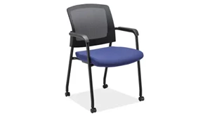Lobby & Guest Chairs - Metal PBD Furniture Micro Side Chair with Casters