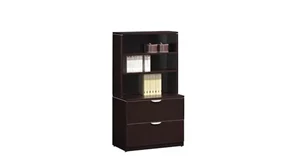 Lateral File Cabinets Performance Bush Furniture 2 Drawer Lateral File with Hutch