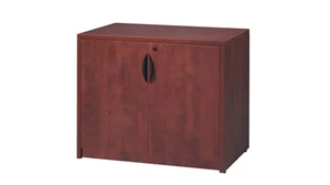 Low Storage Cabinets PBD Furniture 37-1/4in H Laminate Wood Door Storage Cabinet