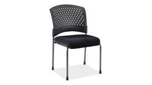 Lobby & Guest Chairs - Metal PBD Furniture Armless Guest Chair with Titanium Frame