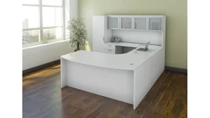 U Shaped Desks with Hutch Performance Bush Furniture U Shaped Desk Unit