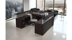 Reception Desks - U Shaped PBD Furniture U Shaped Reception Desk