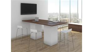 Conference Tables PBD Furniture 12ft Cafe Height Conference Table with White Base