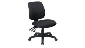 Ergonomic Task Chairs WFB Designs Mid Back Ergonomic Dual-Function Armless Fabric Seat and Back Office Chair