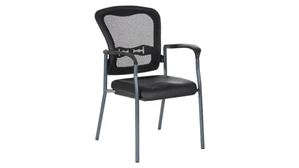 Lobby & Guest Chairs - Metal WFB Designs Mesh Back Guest Chair with Enhanced Fabric Seat