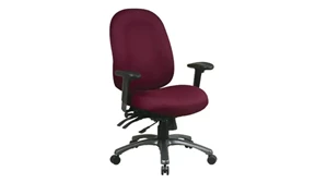 Ergonomic Task Chairs WFB Designs High Back Ergonomic Multi-Function Fabric Seat and Back Office Chair