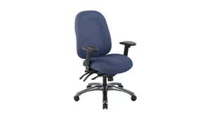 Ergonomic Task Chairs WFB Designs High Back Ergonomic Multi-Function Fabric Seat and Back Office Chair