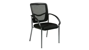 Lobby & Guest Chairs - Metal WFB Designs Mesh Back Guest Chair with Enhanced Fabric Seat