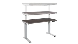 Standing Desks - Electronically Adjustable WFB Designs 48in x 24in Height Adjustable Desk with 3 Stage Motor