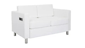 Loveseats WFB Designs Loveseat in Enhanced Vinyls with Power Charging Outlets