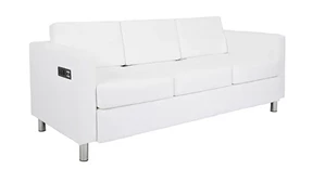 Sofas WFB Designs Sofa in Enhanced Vinyls with Power Charging Outlets