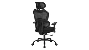 Ergonomic Task Chairs WFB Designs Mesh Back and Fabric Seat Chair with Headrest