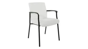 Lobby & Guest Chairs - Metal WFB Designs Low Back Faux Leather Guest Chair