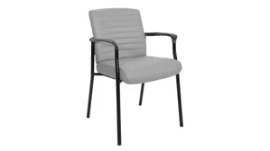 Lobby & Guest Chairs - Metal WFB Designs Low Back Faux Leather Guest Chair