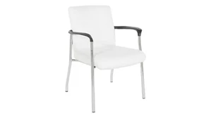 Lobby & Guest Chairs - Metal WFB Designs Low Back Faux Leather Guest Chair