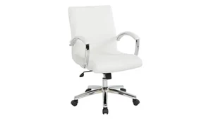Conference Room Chairs WFB Designs Low Back Faux Leather Chair